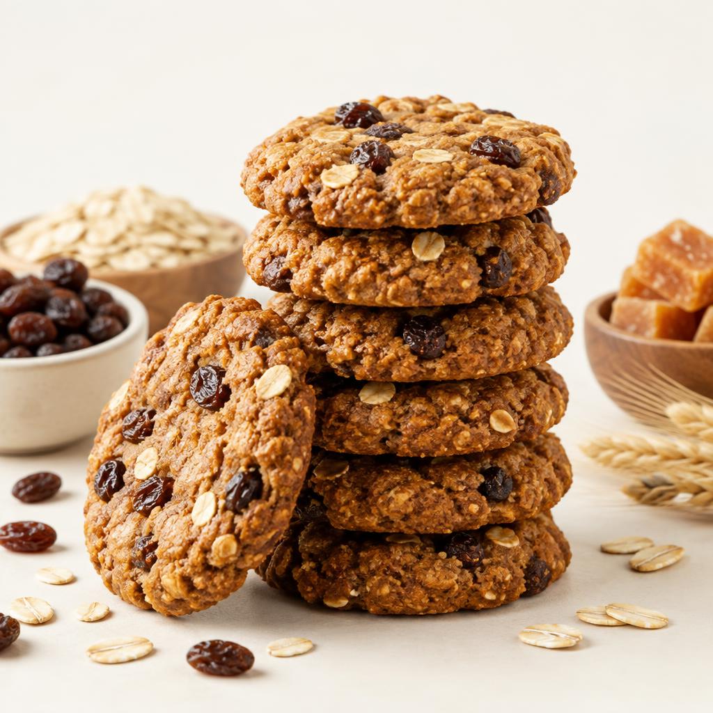 Whole Wheat Oat Cookies